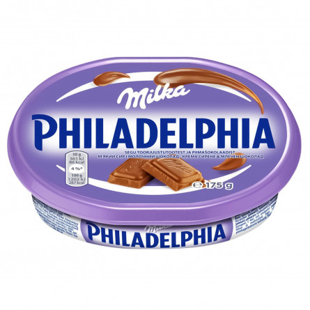 Сир Philadelphia м'який з шоколадом Milka 22% 175г
