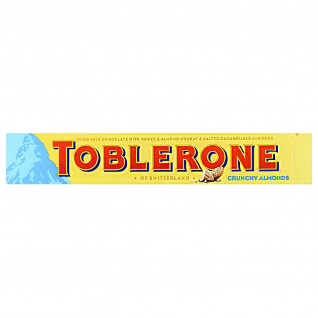 Шоколад Toblerone молочный с соленым карамелизированным миндалем и медово-миндальной нугой 100г slide 1