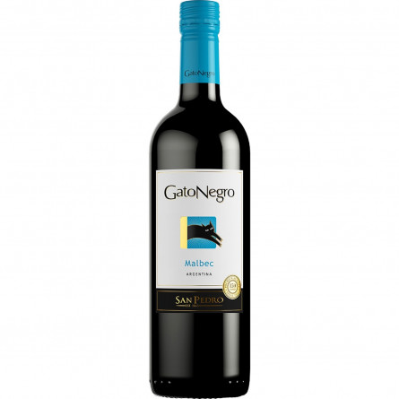 Вино Gato Negro Malbec красное сухое 12,5% 0,75л