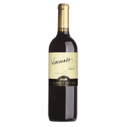 Вино Winemaker Merlot красное сухое 13% 0,75л