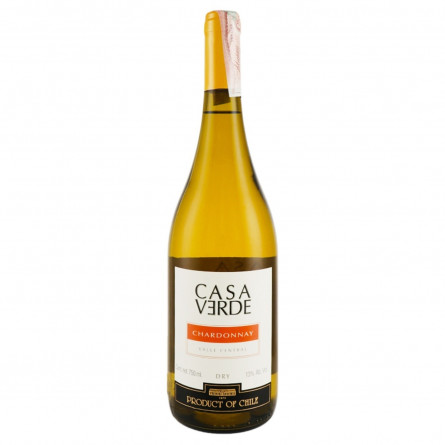Вино Casa Verde Шардоне белое сухое 13.5% 0,75л