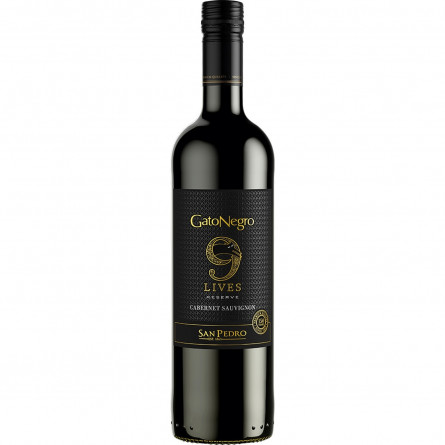 Вино Gato Negro 9 Lives Cabernet Sauvignon красное сухое 13,5% 0,75л slide 1