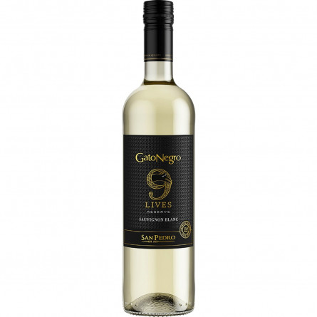 Вино Gato Negro 9 Lives Sauvignon Blanc біле сухе 12,4% 0,75л slide 1