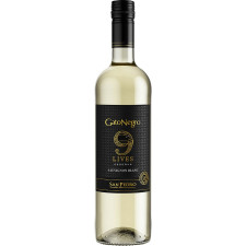 Вино Gato Negro 9 Lives Sauvignon Blanc белое сухое 12,4% 0,75л mini slide 1