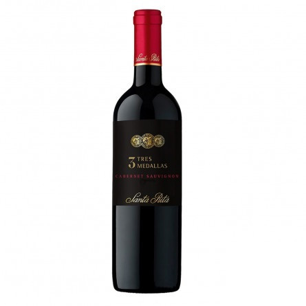 Вино Santa Rita 3 Medallas Cabernet Sauvignon красное сухое 13% 0,75л slide 1