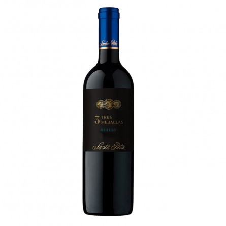 Вино Santa Rita 3 Medallas Merlot червоне сухе 13% 0,75л