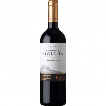 Вино Castillo De Molina Carmenere червоне сухе 0,75л