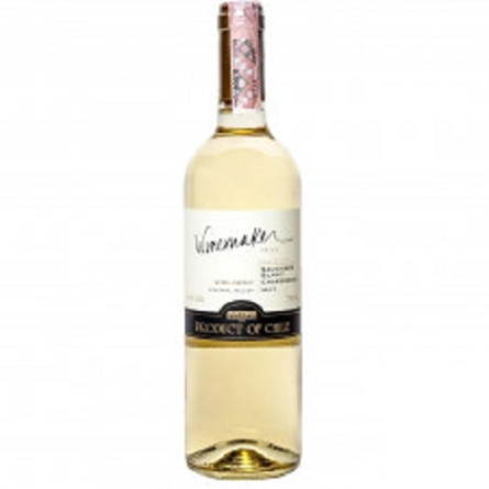 Вино Winemaker Совиньон Блан-Шардоне белое полусладкое 12% 0,75л