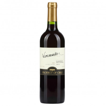 Вино Winemaker Cabernet Sauvignon красное сухое 12,5% 0,75л slide 1