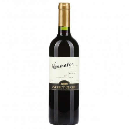 Вино Winemaker Merlot червоне сухе 13% 0,75л slide 1