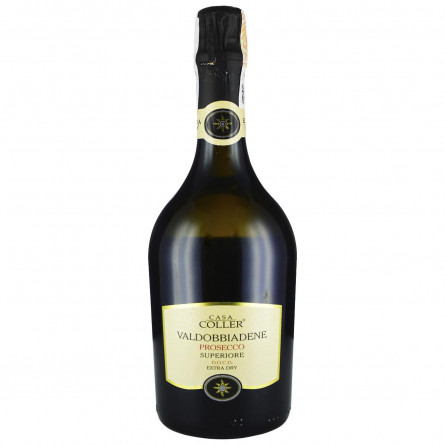 Вино игристое Casa Coller Prosecco Valdobbiadene Superiore DOCG Extra Dry белое сухое 11,5% 0,75л