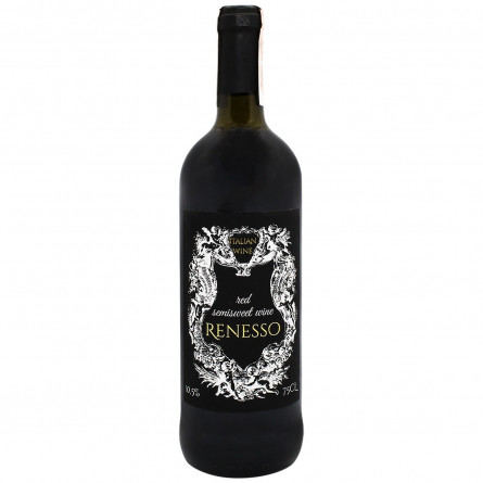 Вино Renesso Vino Rosso Semisweet червоне напівсолодке 10,5% 0,75л