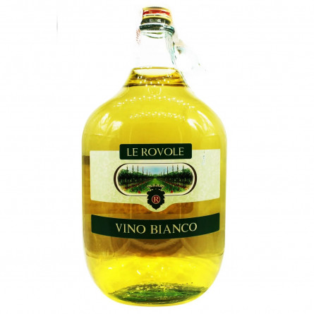 Вино Le Rovole Vino Bianco біле сухе 10% 5л slide 1