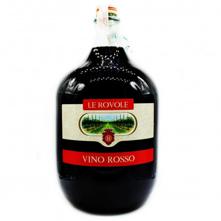 Вино Le Rovole Vino Rosso червоне сухе 10% 5л slide 1