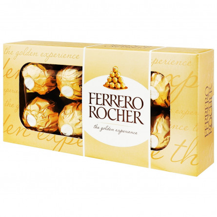 Конфеты вафельные Ferrero Rocher хрустящие 100г slide 1