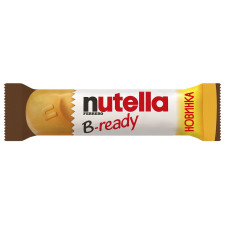 Батончик Nutella B-ready вафельний з начиною з горіхової пасти з какао та вафельних кульок 22г mini slide 1