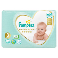 Підгузки Pampers Premium Care 3 міді 6-10кг 40шт mini slide 1