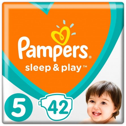 Підгузки Pampers Slip &amp; Play розмір 5 Junior 11-16кг 42шт
