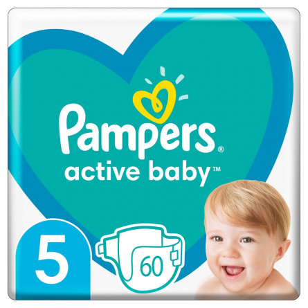 Подгузники Pampers Active Baby размер 5 Junior 11-16кг 60шт