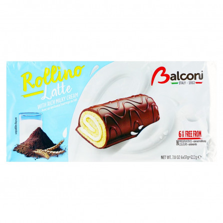 Рулети Balconi Rollino міні з молоком 6шт*37г slide 1
