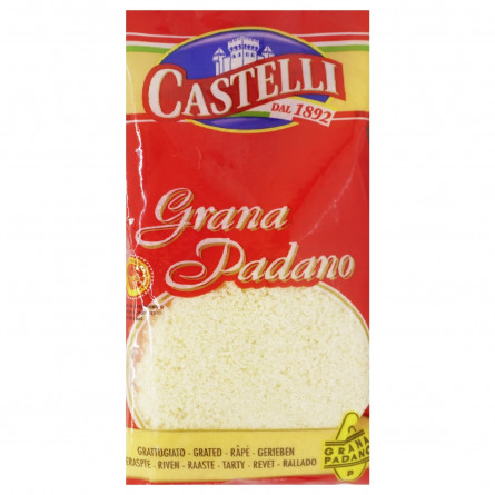 Сыр Castelli Grana Padano твёрдый тёртый 32% 100г slide 1