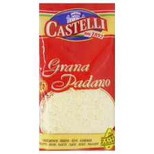 Сир Castelli Grana Padano твердий тертий 32% 100г mini slide 1