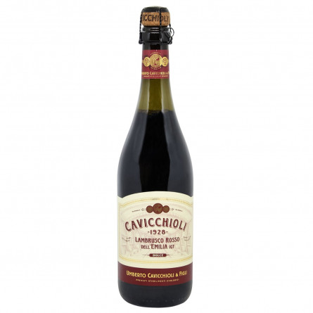 Вино ігристе Cavicchioli Lambrusco Rosso 7.5%  0.75л slide 1