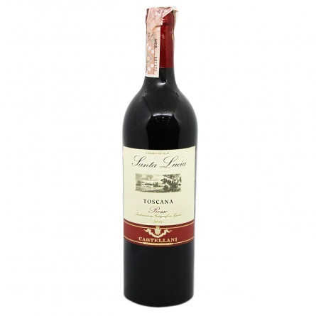 Вино Castellanі Toscano Rosso Cru Santa Lucia IGT красное сухое 12% 0,75л