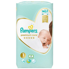 Подгузники Pampers Premium Care 1 Newborn 2-5кг 52шт mini slide 1