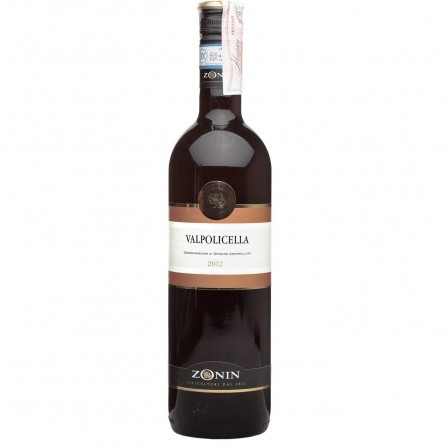 Вино Zonin Valpolicella червоне сухе 12% 0,75л