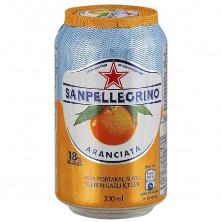 Напиток Sanpellegrino Aranciata Апельсин газированный сокосодержащий 0,33л slide 1