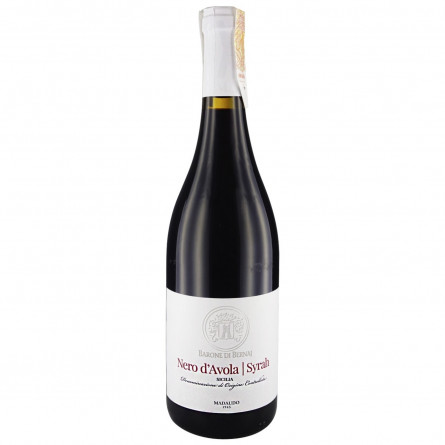 Вино Barone di Bernaj Nero D’Avola Syrah DOC червоне напівсухе 13% 0,75л