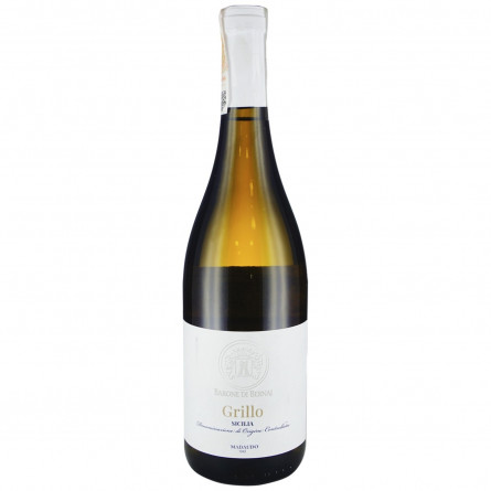 Вино Barone di Bernaj Grillo DOC белое сухое 12% 0,75л slide 1