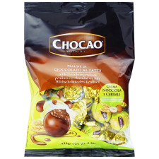 Конфеты Vergani Chocаo с начинкой из фундука и злаков в молочном шоколаде 125г mini slide 1