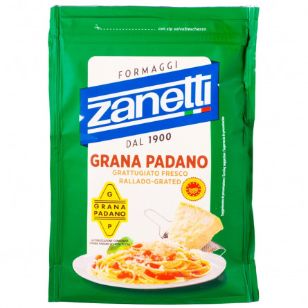 Сыр Zanetti Грана Падано тертый 32% 100г