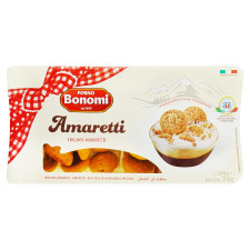 Печенье Bonomi Amaretti миндальное 200г mini slide 1