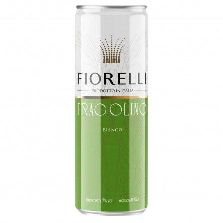 Напій ароматизований Fiorelli Fragolino Bianco на основі вина 7% 250мл