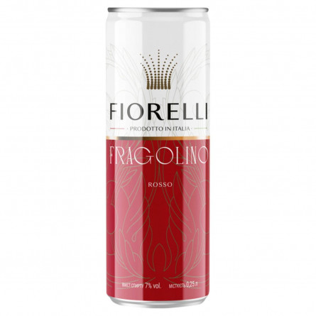 Напій ароматизований Fiorelli Fragolino Rosso на основі вина 7% 250мл slide 1