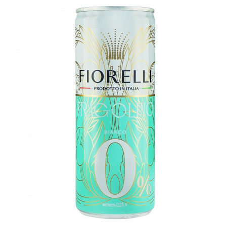 Напиток игристый винный Fiorelli Fragolino Bianco безалкогольный 250мл slide 1