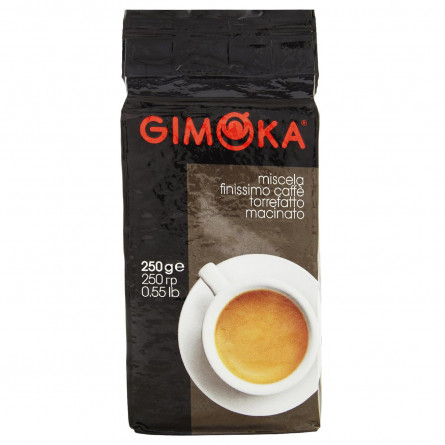 Кава Gimoka Black 40% арабіка 60% робуста мелена 250г