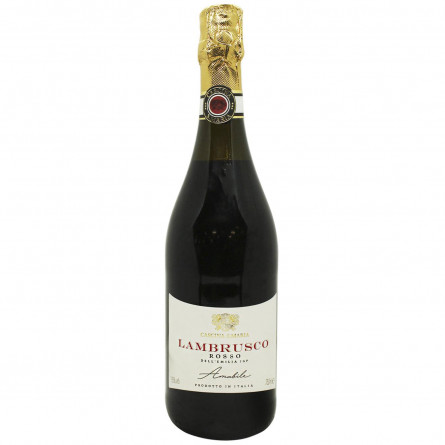 Вино ігристе Cascina S. Maria Rosso Amabile Lambrusco dell’Emilia червоне напівсолодке 7,5% 0,75л