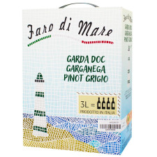 Вино Faro di Mare Pinot Grigio Garganaga біле сухе 11,5% 3л mini slide 1