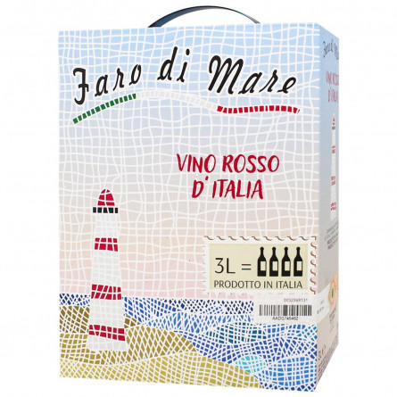 Вино Faro di Mare Rosso червоне сухе 11% 3л slide 1