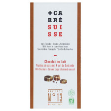 Шоколад Carre Suisse Guerande молочний зі шматочками карамелі та морською сіллю 100г mini slide 1