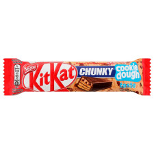 Батончик NESTLÉ® KITKAT® Chunky Cookie Dough со вкусом теста для печенья в молочном шоколаде с вафлей 42г mini slide 1