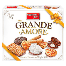 Печенье Sweet Plus Большая любовь ассорти 240г mini slide 1