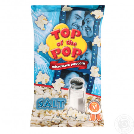 Попкорн Top of Pop для мікрохвильової печі зі смаком солі 100г