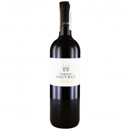 Вино Chateau Haut Riot Bordeaux красное сухое 13% 0,75л slide 1