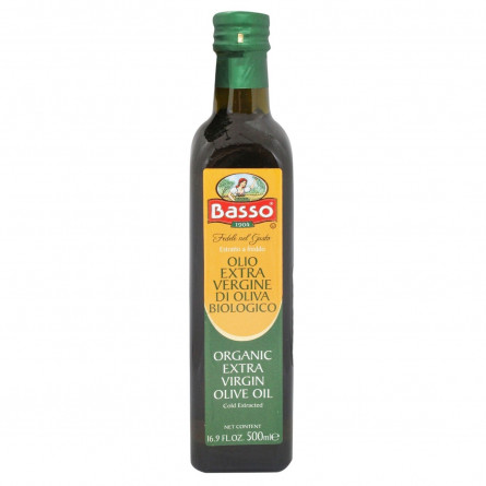 Олія Basso оливкова нерафінована органічна 0,5л
