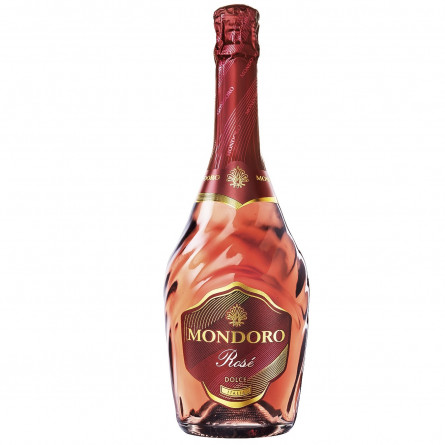Вино ігристе Mondoro Rose рожеве напівсолодке 9,5% 0,75л